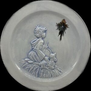 Vintage Christmas The North Star Ceramic Plate